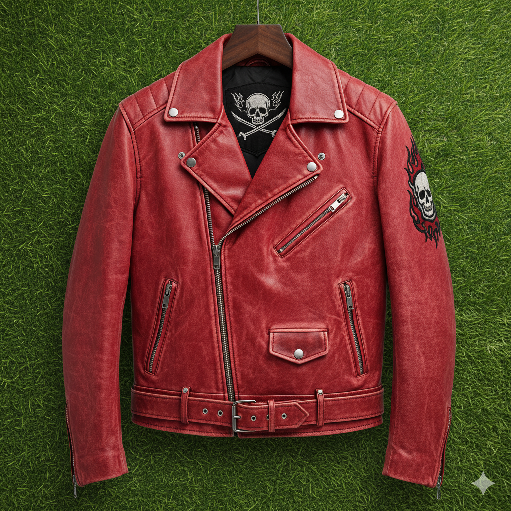 Men's Biker Jacket Handmade Customize Designs Genuine Cowhide Leather Jacket