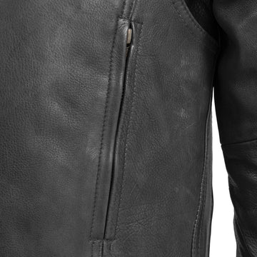 Men's Biker Jacket Handmade Genuine Cowhide Leather Jacket